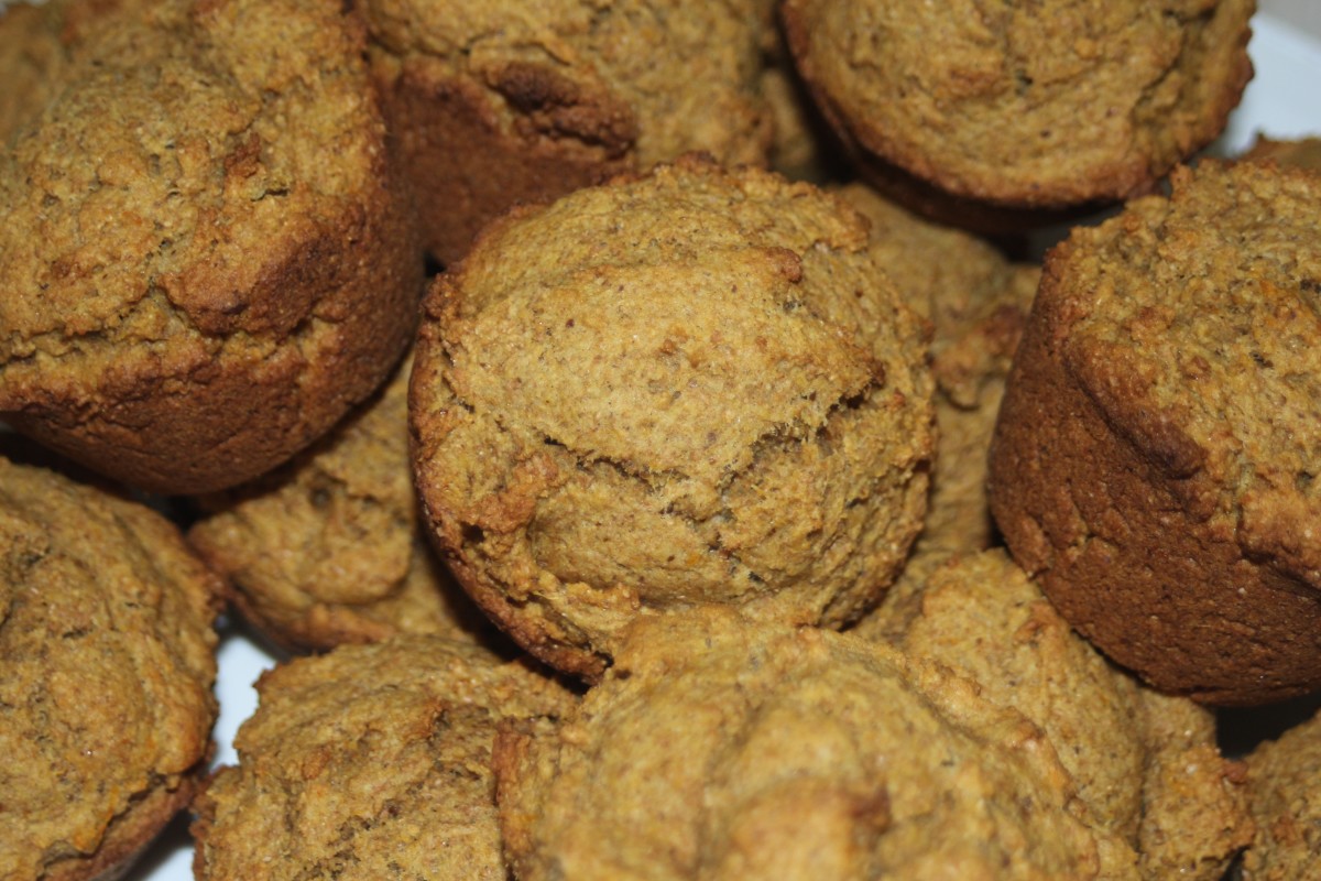 These vegan pumpkins muffins are soft on the outside, and fluffy on the inside.