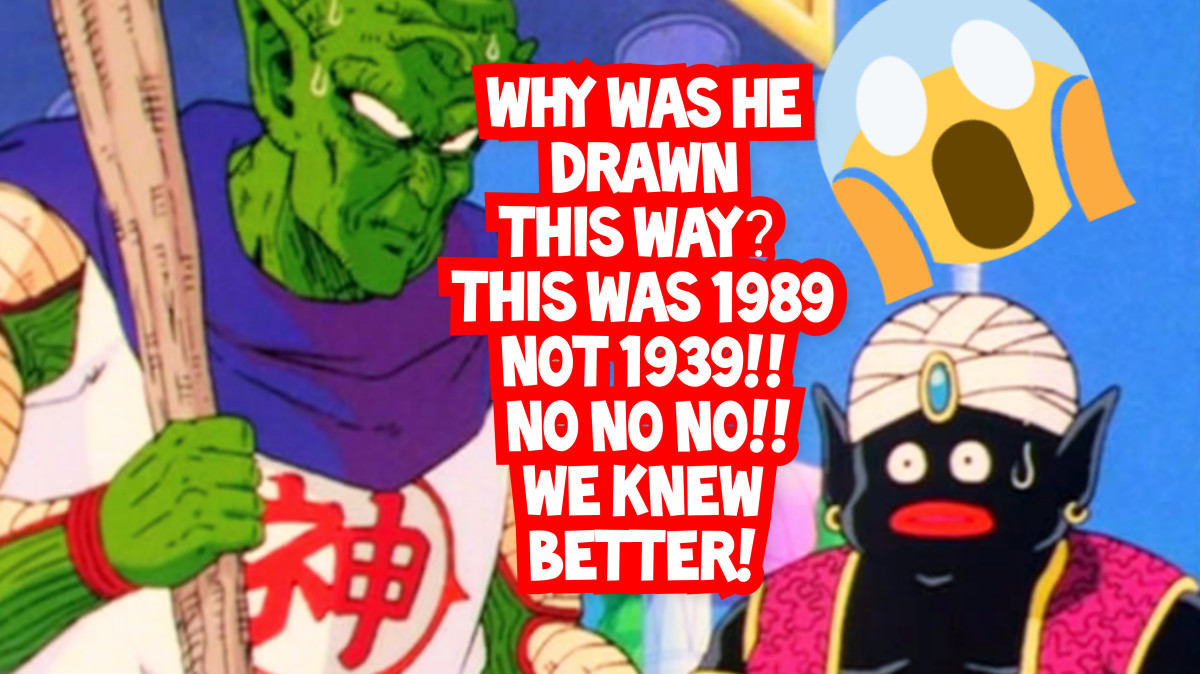 Mr. Popo is not a human. He is a demigod and a benevolent character who helps Kami, but he is drawn like a 1940s racist depiction of a blackamoor,