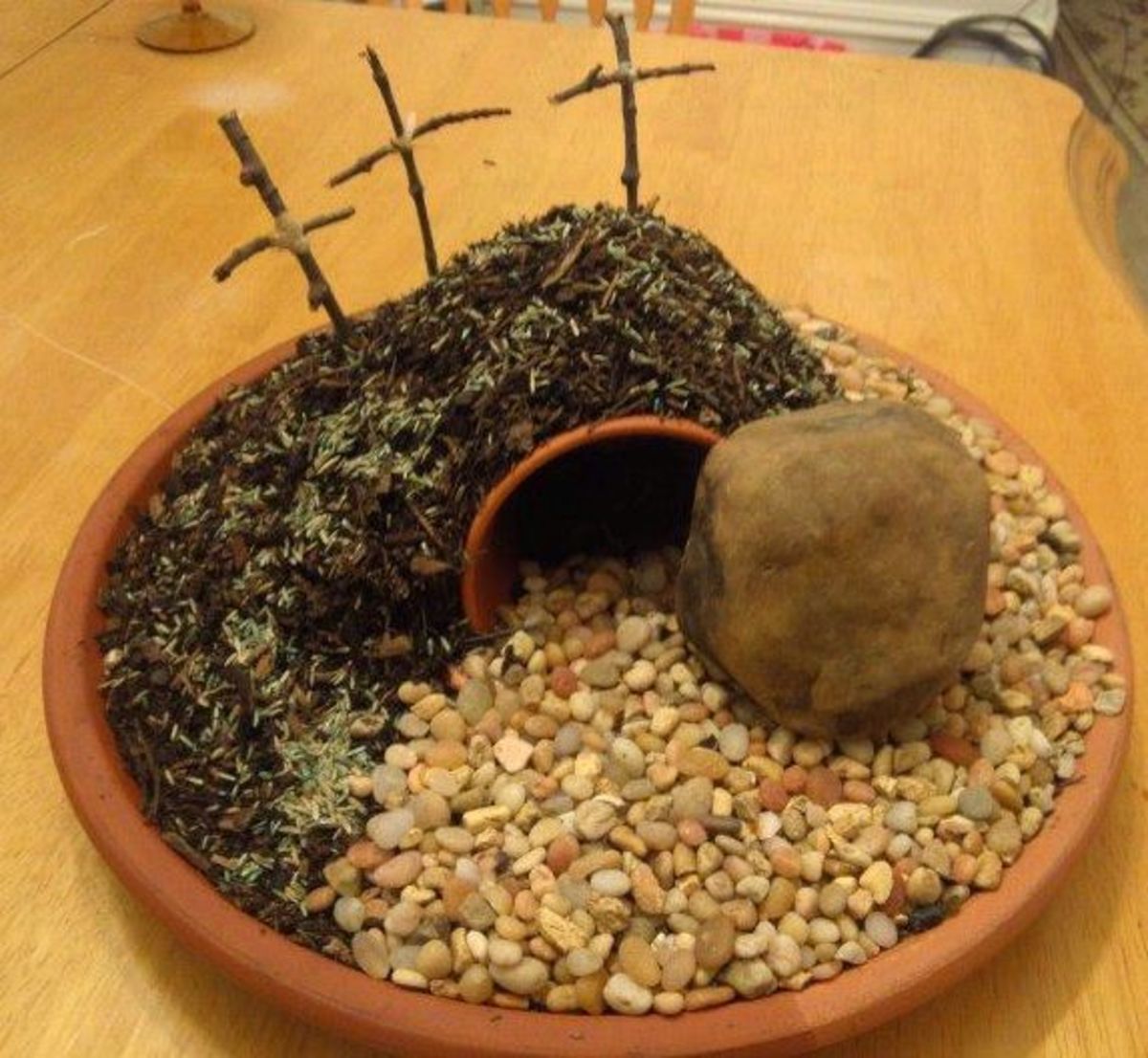 Resurrection Garden, Playdough Tomb and Other Easter Crafts