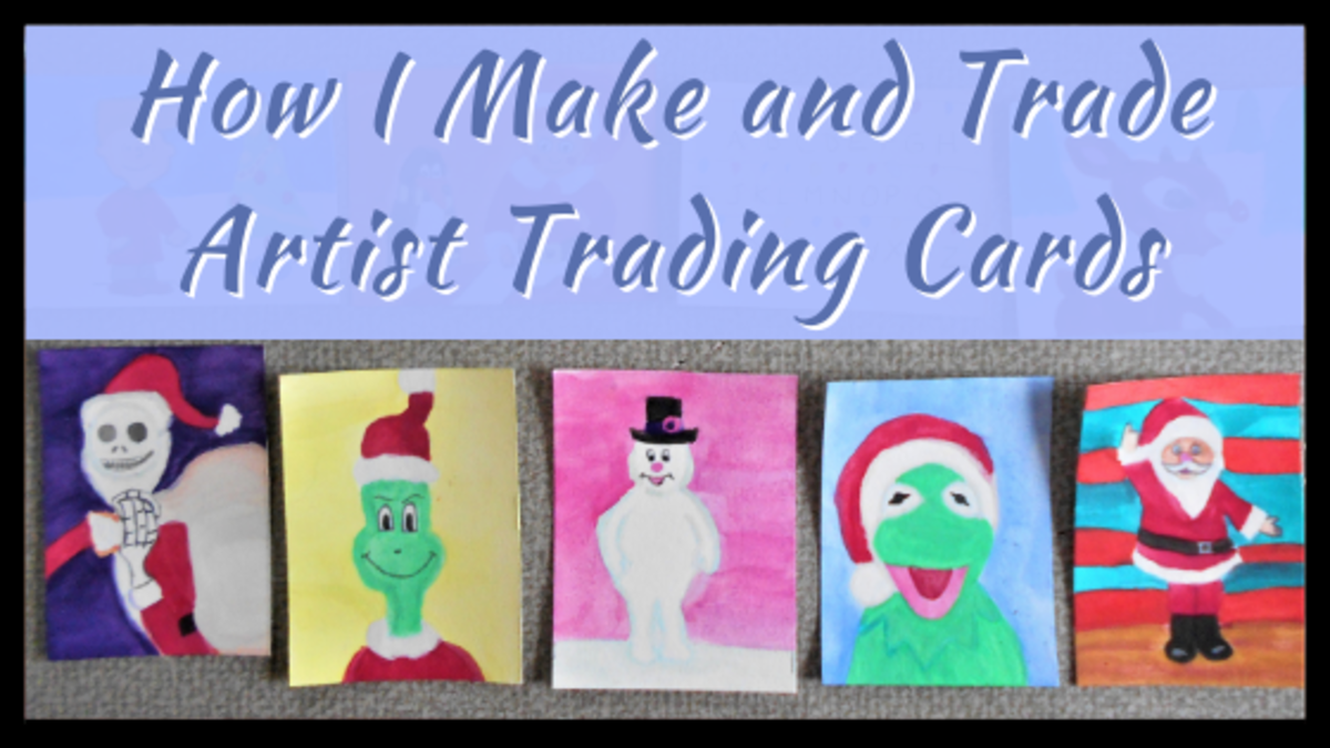 Learn how I make my own artist trading cards and how to trade them. 