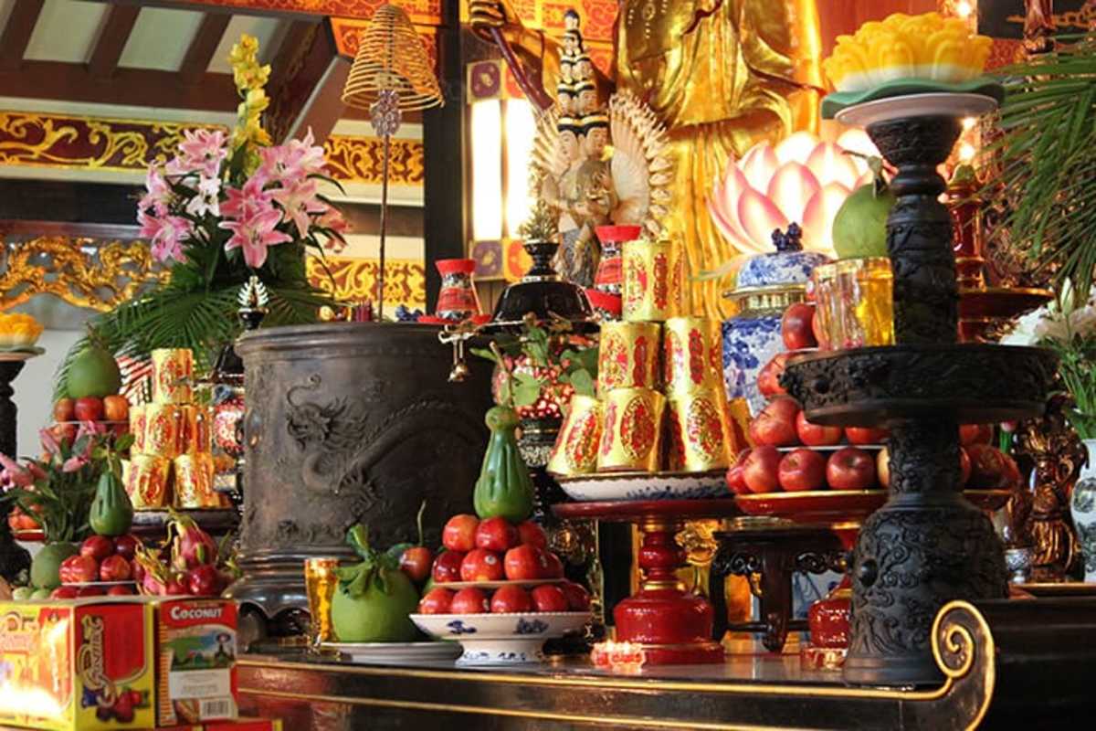 Shrine to the ancestors in Vietnam