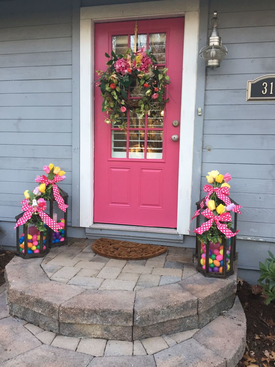 60 Adorable Easter Porch Decor Ideas That Are Egg Cellent For Spring Holidappy 9101