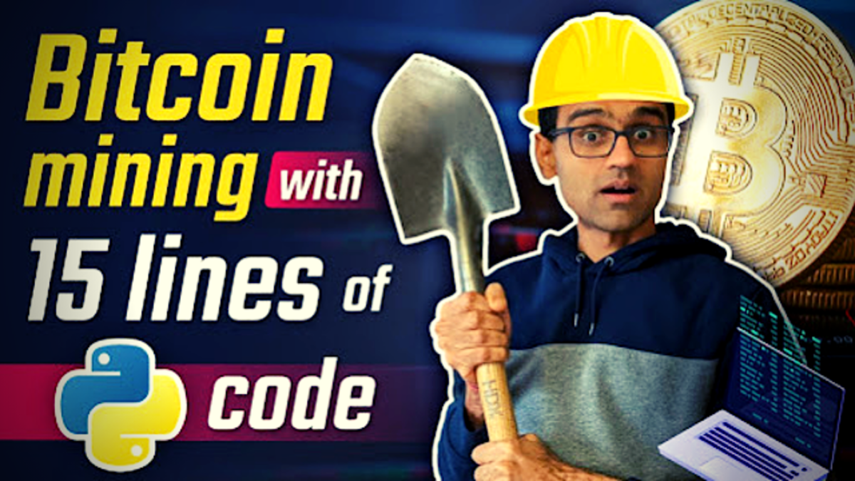 Python Code Python Bitcoin Mining with 15 Lines of Bitcoin Tutorials