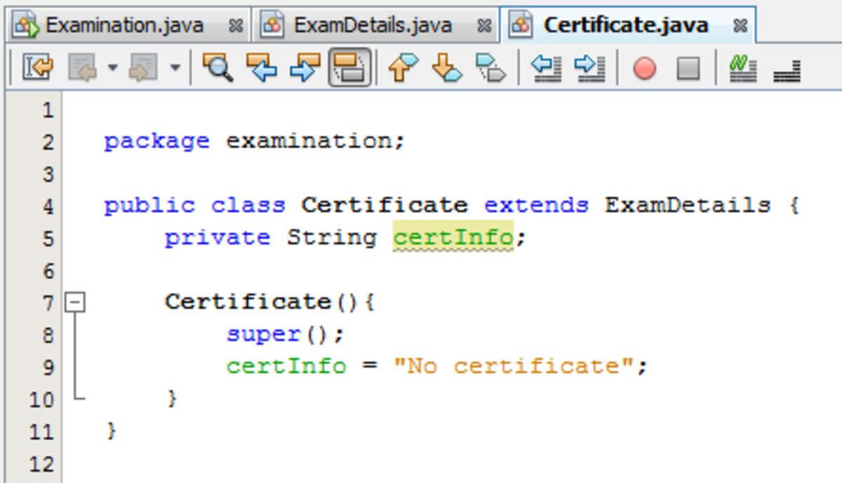 extends in java