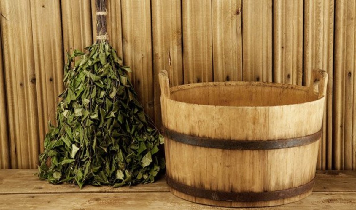 There are many ways to soak twigs, but the twig is the key instrument in the Russian sauna.