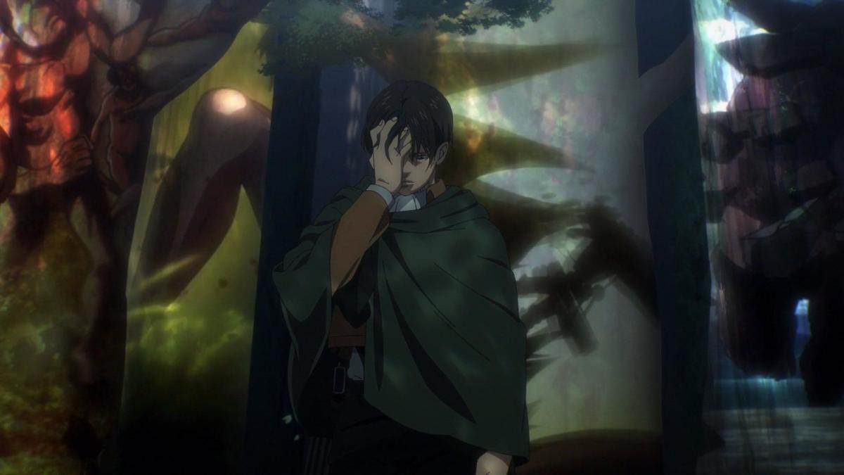 Recalling the sacrifices made for Eren in this very forest