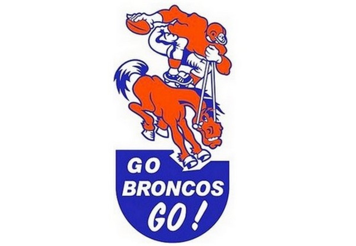 Denver Broncos 1960s Bumper Sticker