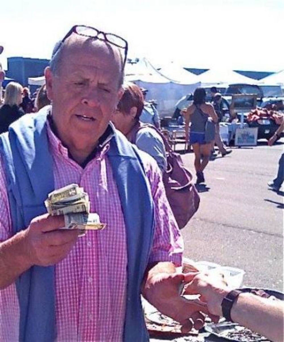 Cash is king at the flea market