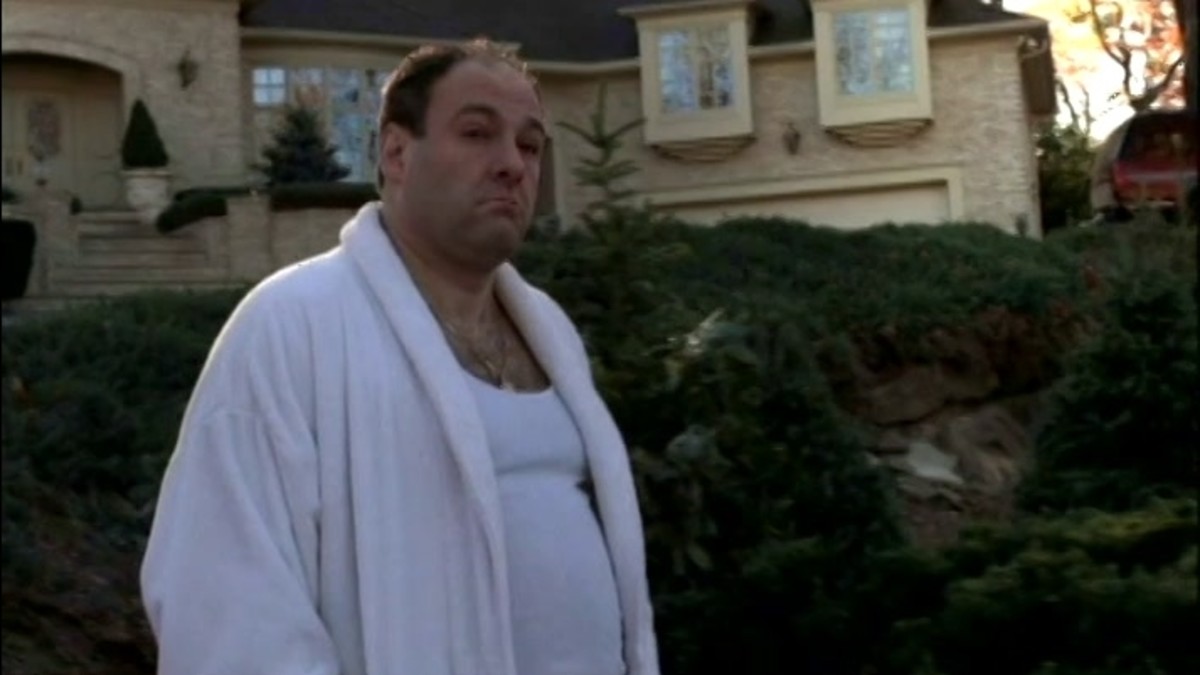 Tony Soprano being watched by the FBI in "The Sopranos."