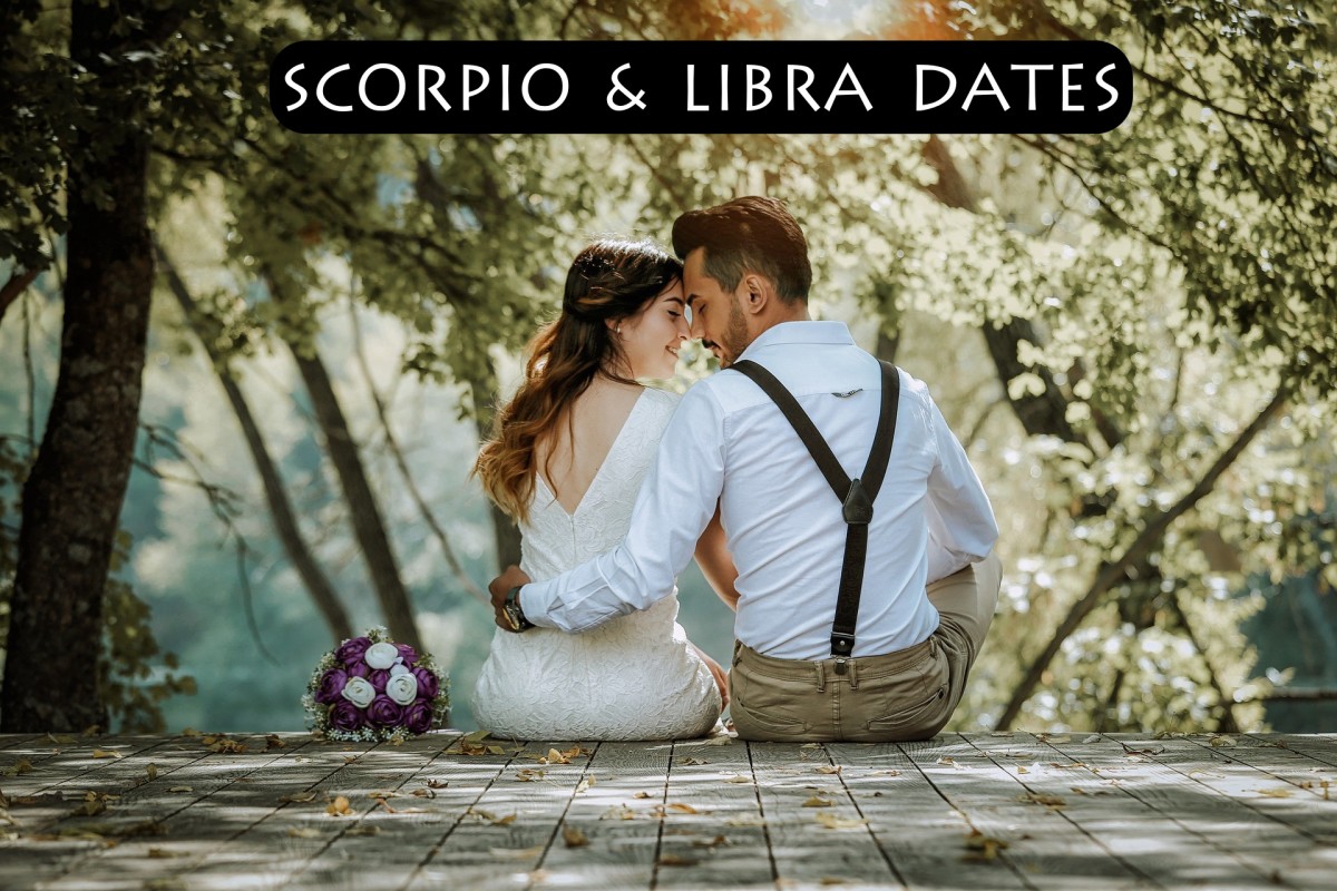 Scorpio & Libra date ideas: (1) explore an art museum together, (2) go horseback riding, (3) picnic on the beach, (4) take tango lessons together, (5) take a painting class together.