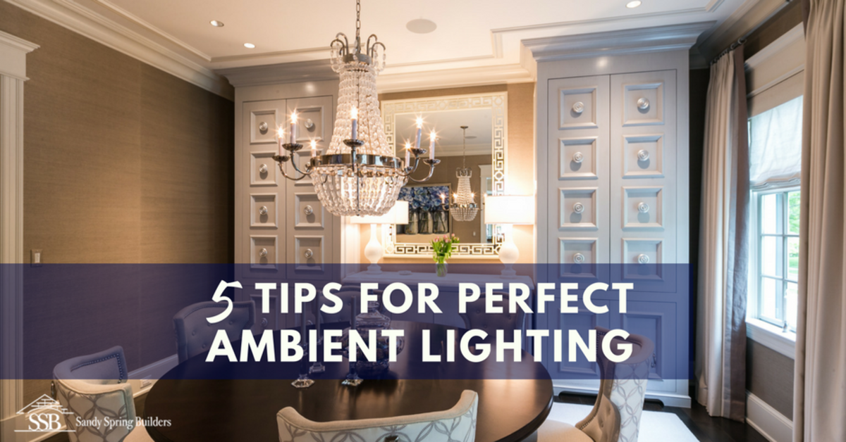 Ambient lighting is an important concept in a space.