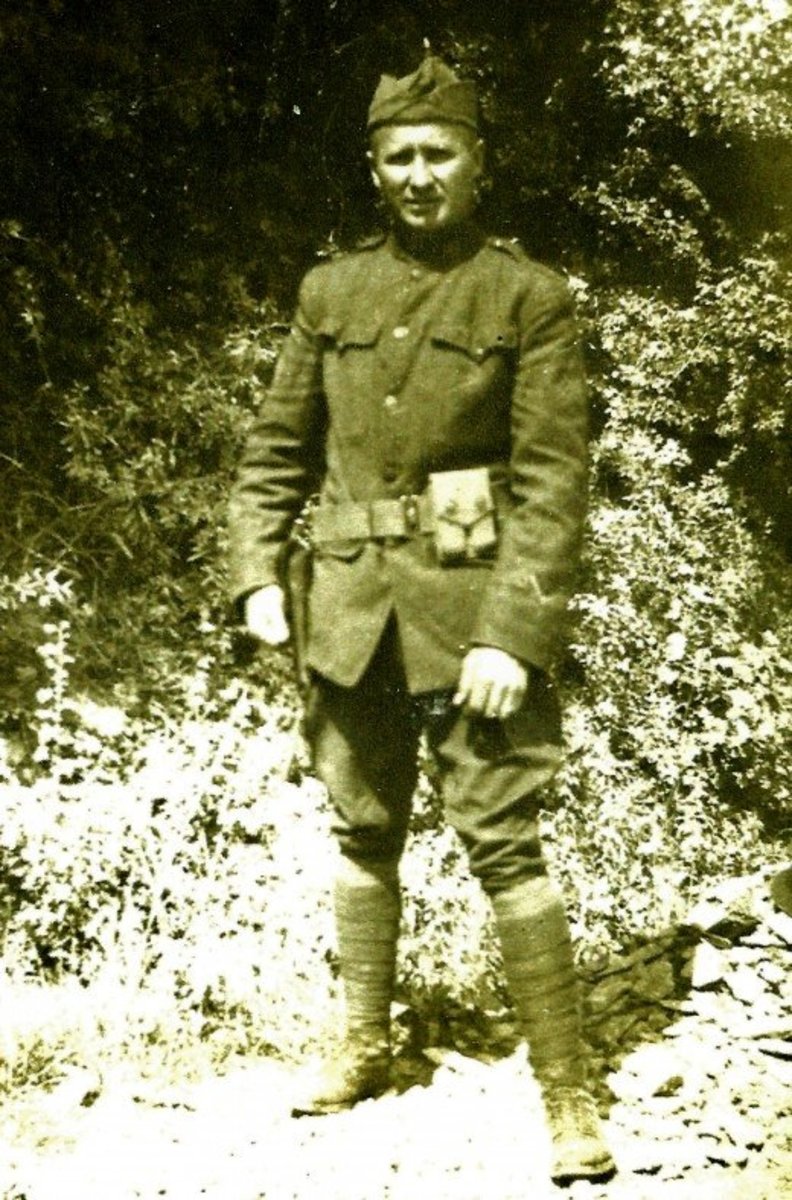 Picture of my grandfather in uniform during World War 1.