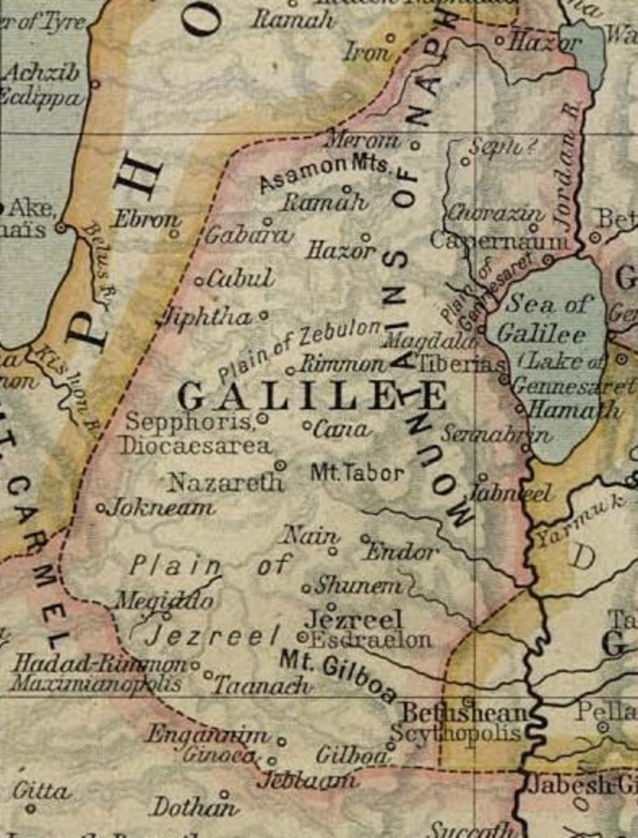 MAP OF ANCIENT GALILEE