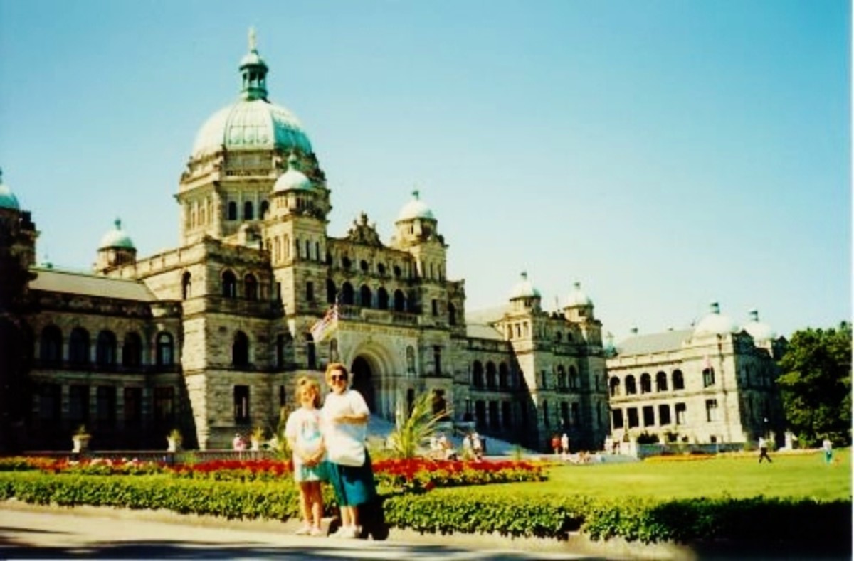 The Parliament Buildings in Victoria, BC