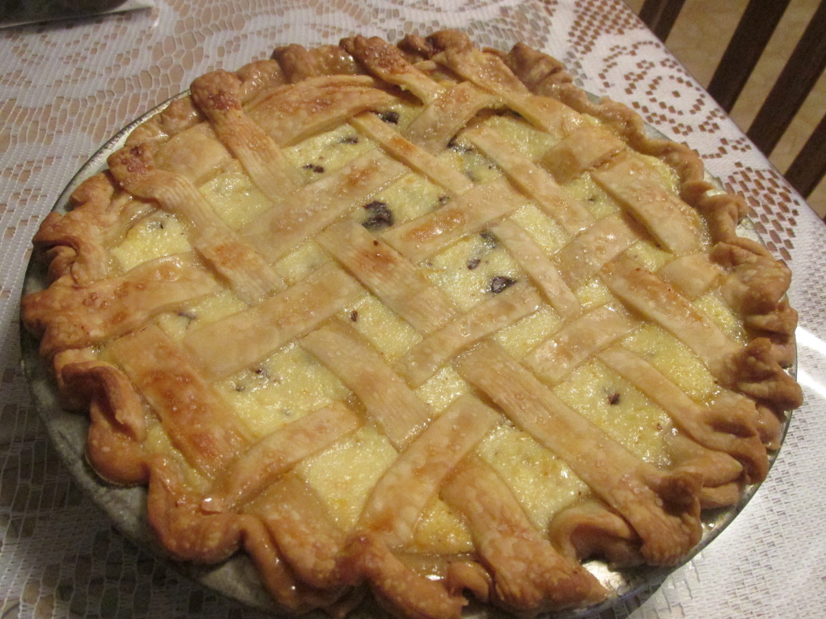 Italian Ricotta Cheese Pie (For Easter) With and Without the Lattice