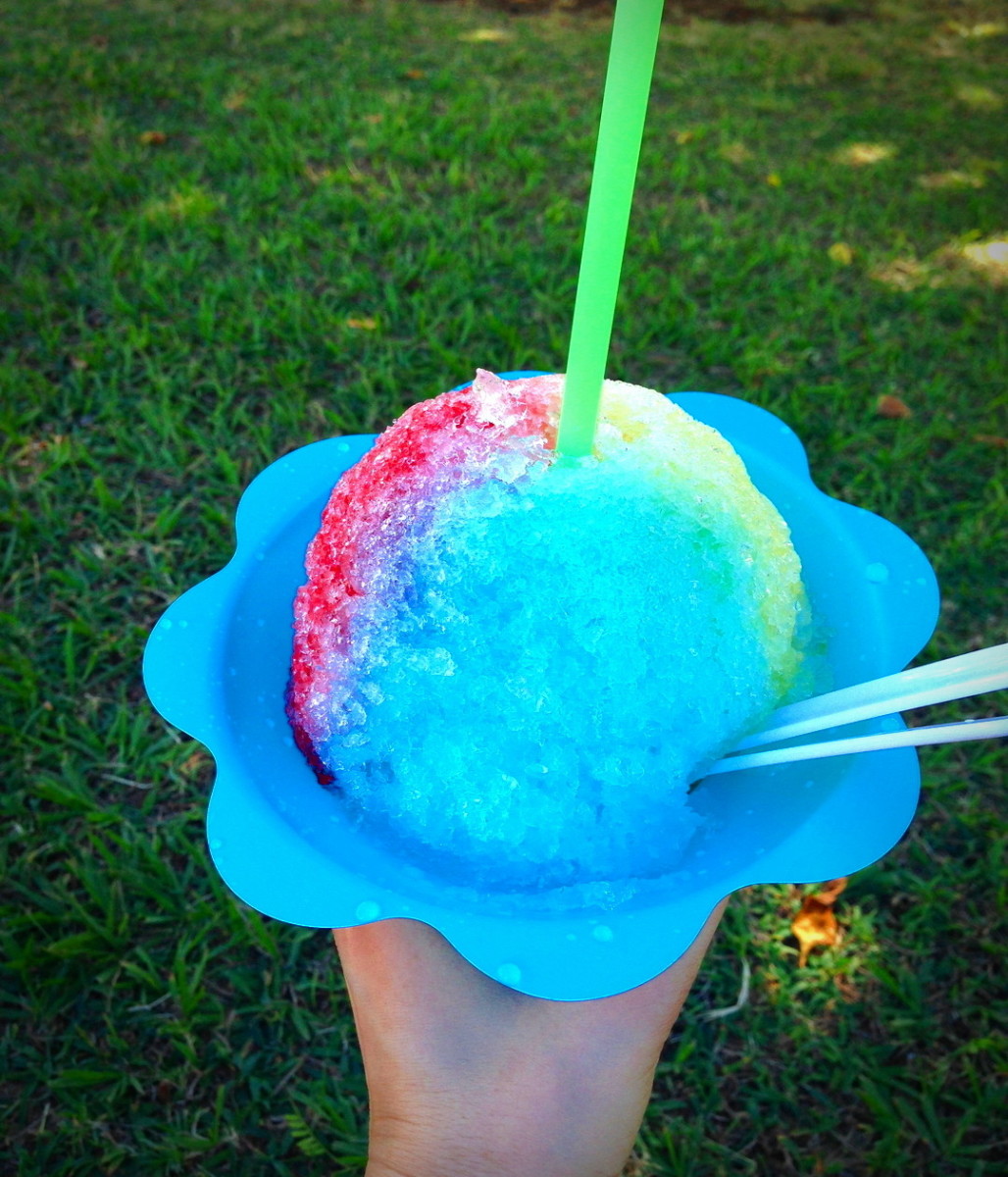 Shave Ice at the base of Diamond Head