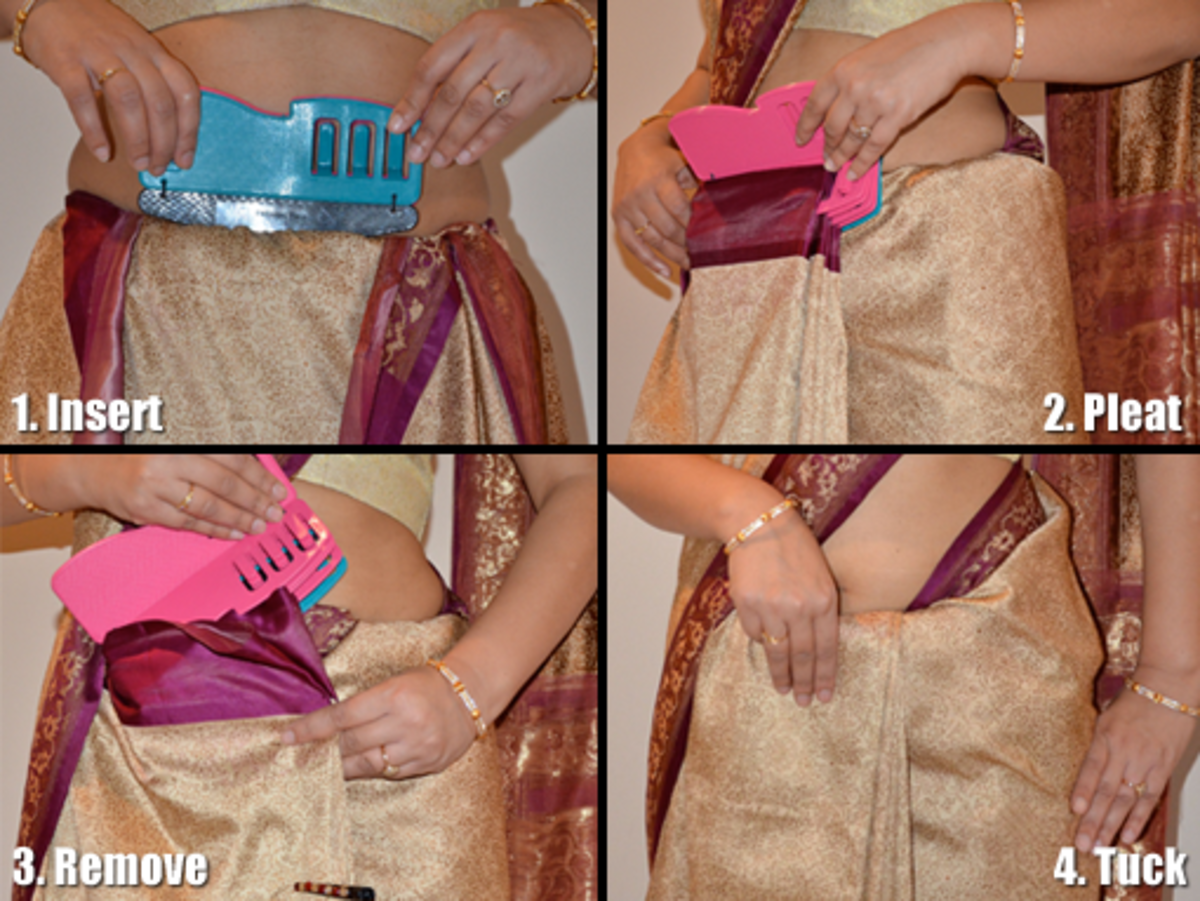 sari-saheli-a-device-to-aid-in-making-pleats-for-a-sari