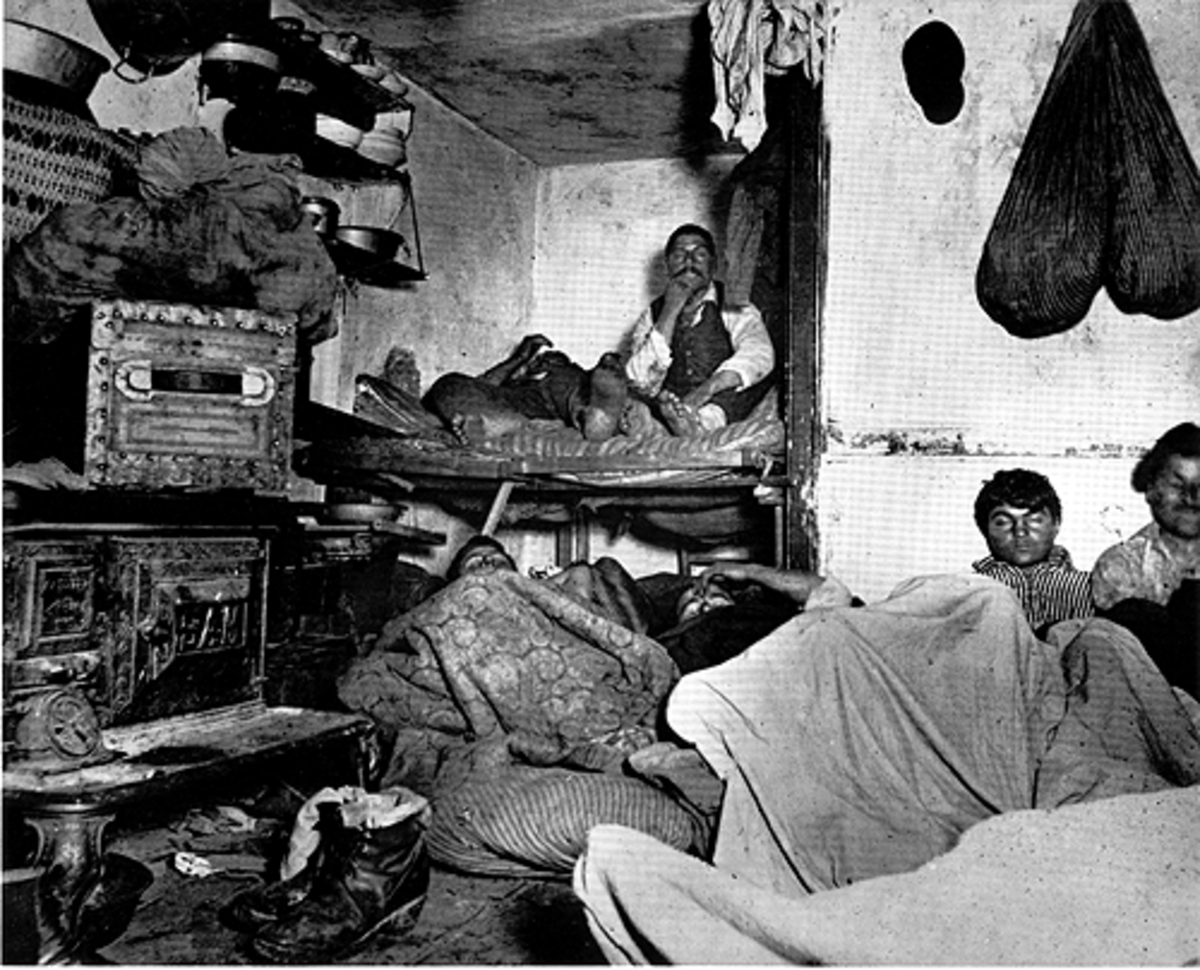 "FIVE CENTS LODGING" BY JACOB RIIS IN 1889 