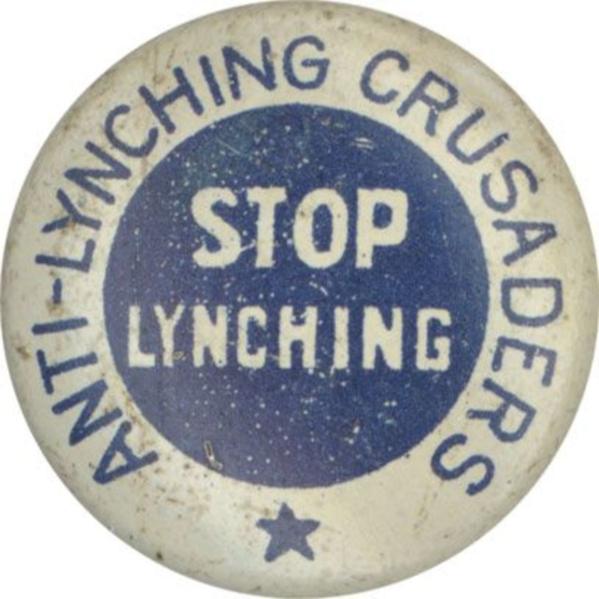 Anti-lynching Crusaders pin.  The anti-lynching crusade was a righteous cause, but some activists, like Ida B. Wells, used deception to achieve their goals.