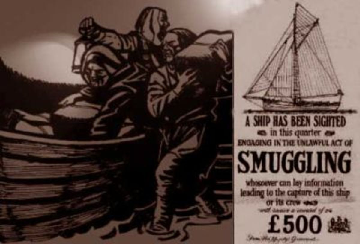 "Saltburn was then but a fishing hamlet and colony of smugglers on the seashore..."  Handbill offers reward of Â£500 for information leading to arrest. However, informants had a tendency to disappear mysteriousy.. 