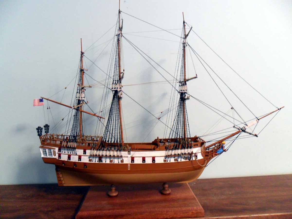 Model of John Paul Jones' ship 'Bonhomme Richard'