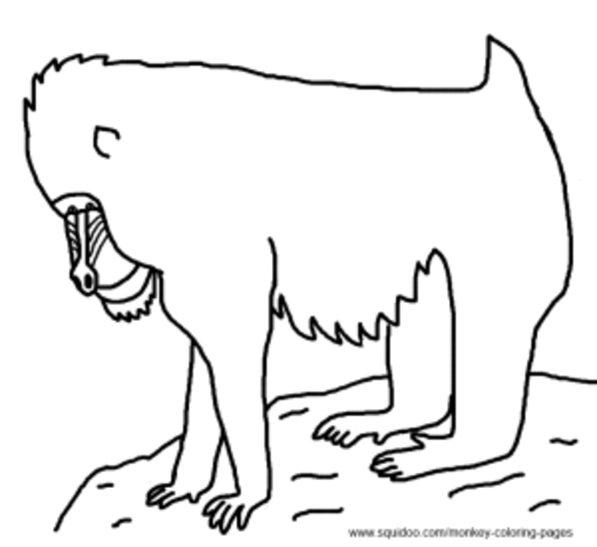 Mandrill Coloring Pages