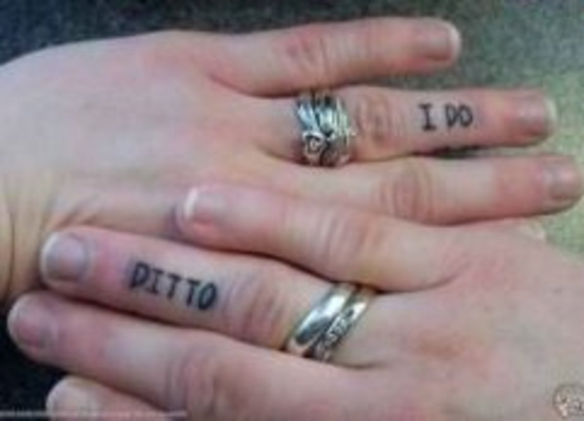 Tattoo Ideas: Wedding Ring Finger Tattoos