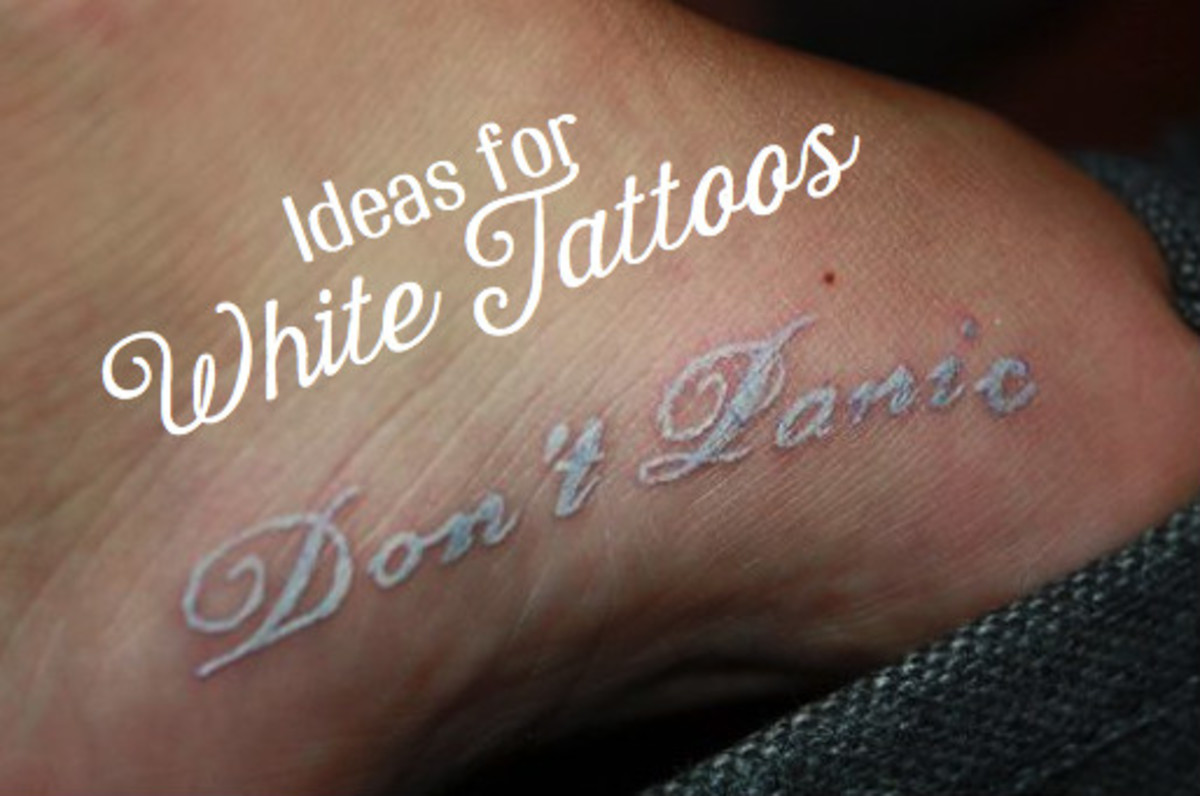 A white tattoo is a unique way to get art inked on your body.