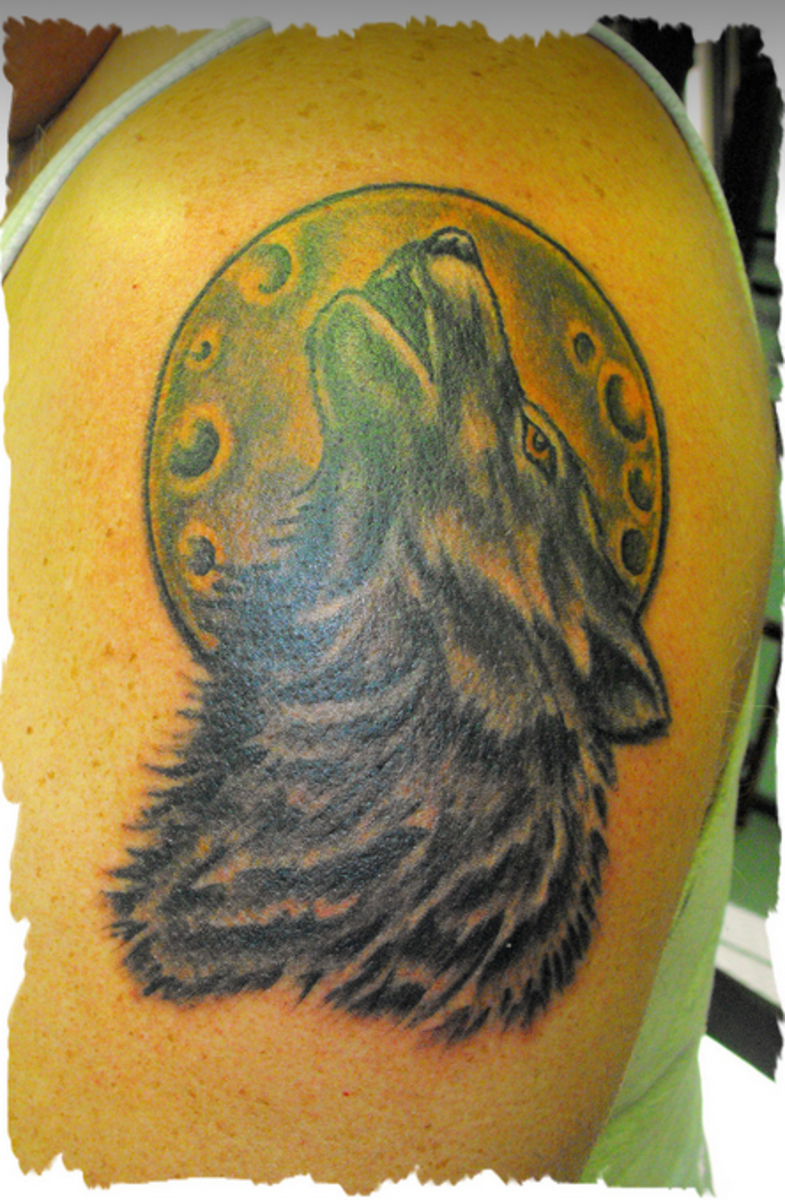 Wolf tattoos display loyalty