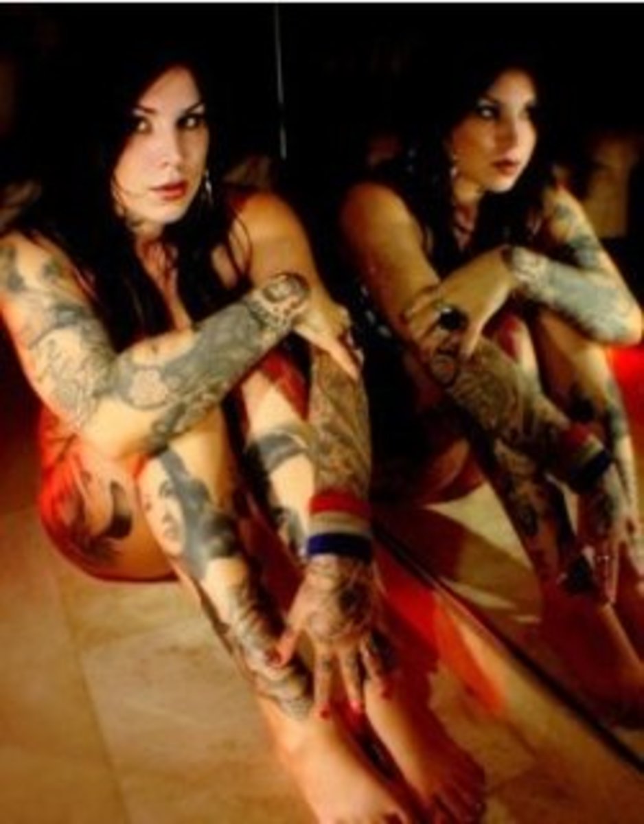 Photos of Kat Von D's Tattoos