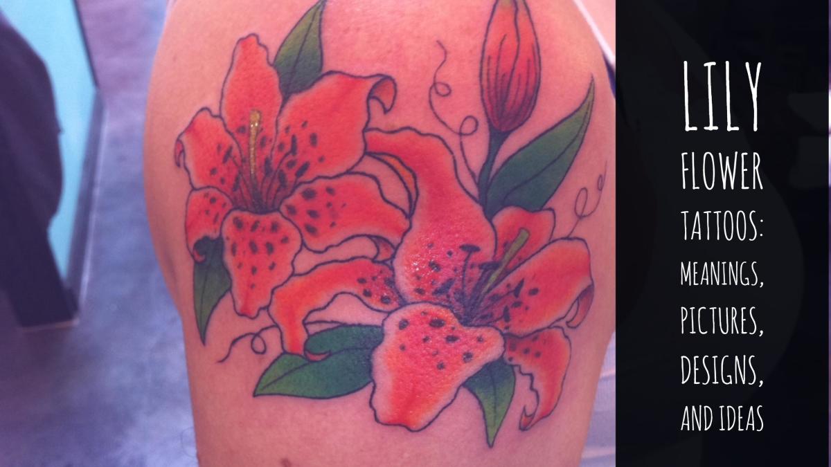 Rachel Kramer Bussel's Lily Tattoo—Modified With Text and Subtle Effect
