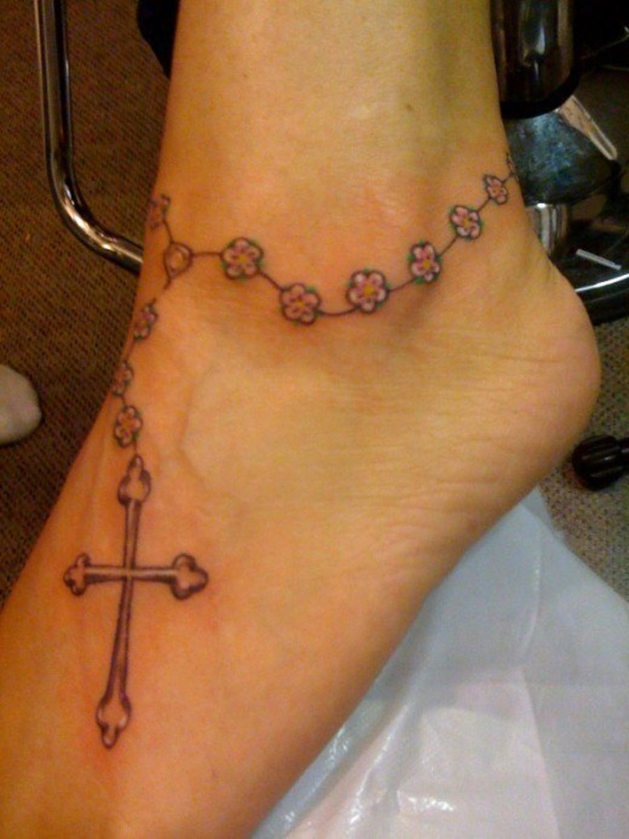 angel wing cross temporary tattoo bracelet tattoos | eBay