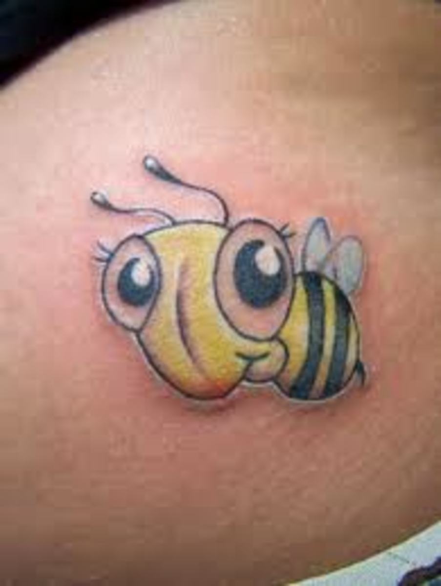 24 Cute and Beautiful Bee Tattoo Examples  Bee tattoo Sleeve tattoos  Queen bee tattoo