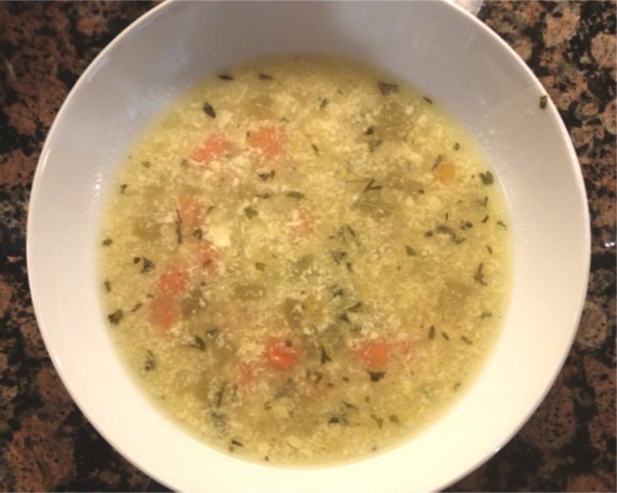 Homemade Veal And Vegetable Soup