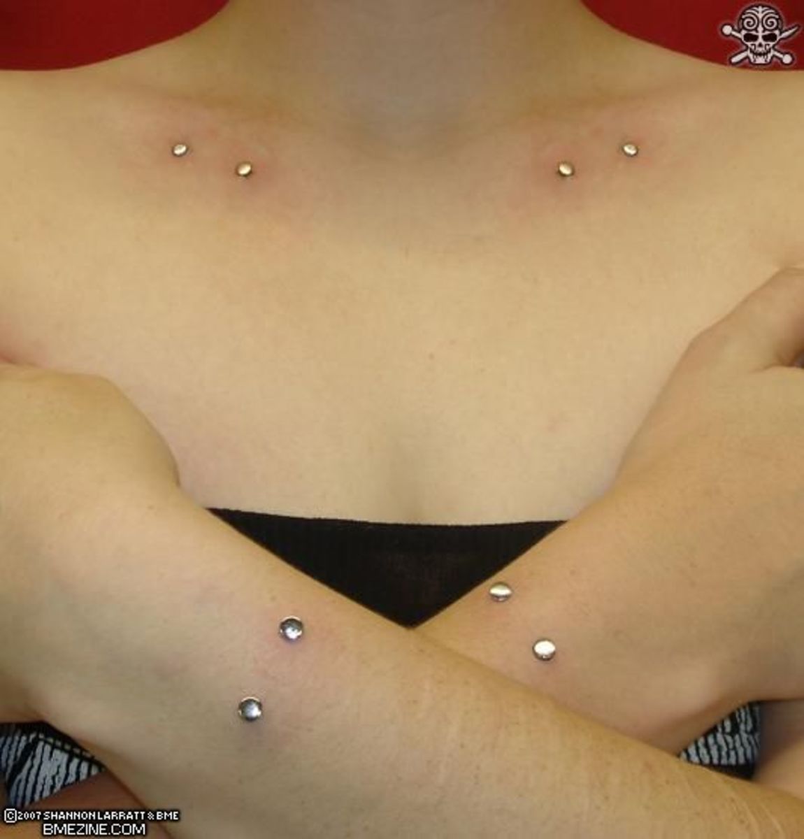 Extreme Body Mod:  Surface Piercings