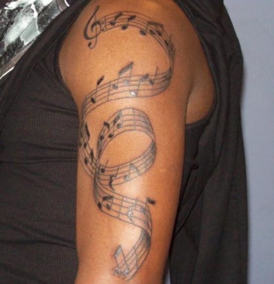 music note tattoos sleeve