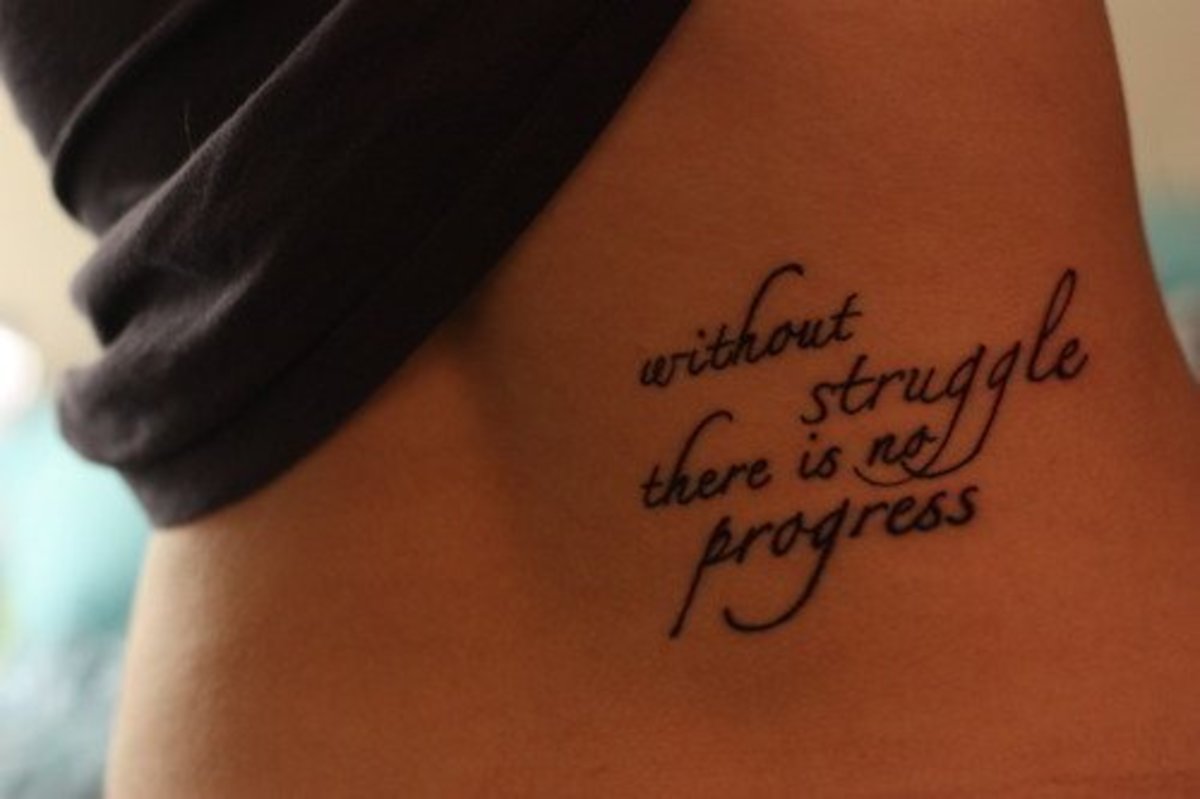 Strong quote tattoo ideas