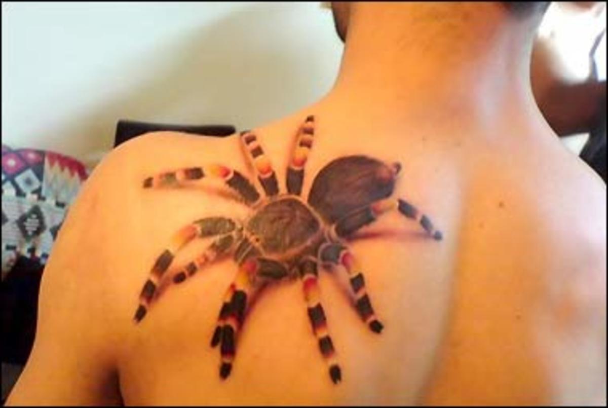 Black Karma Spider Tattoo