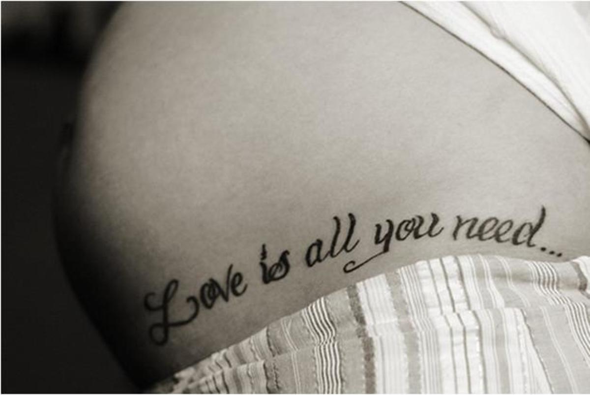 Tattoo Ideas: Lyrics About Love