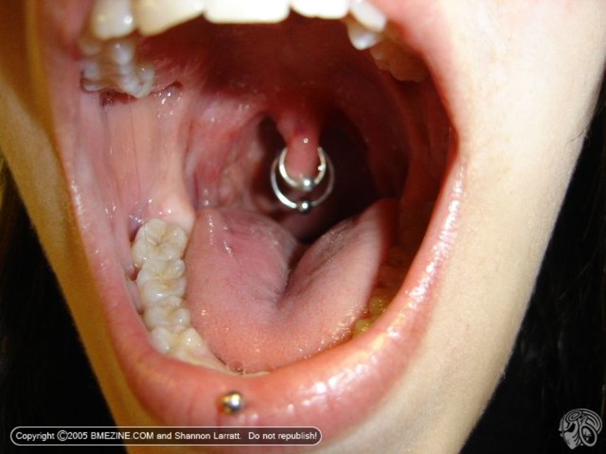 Uvula piercing pictures