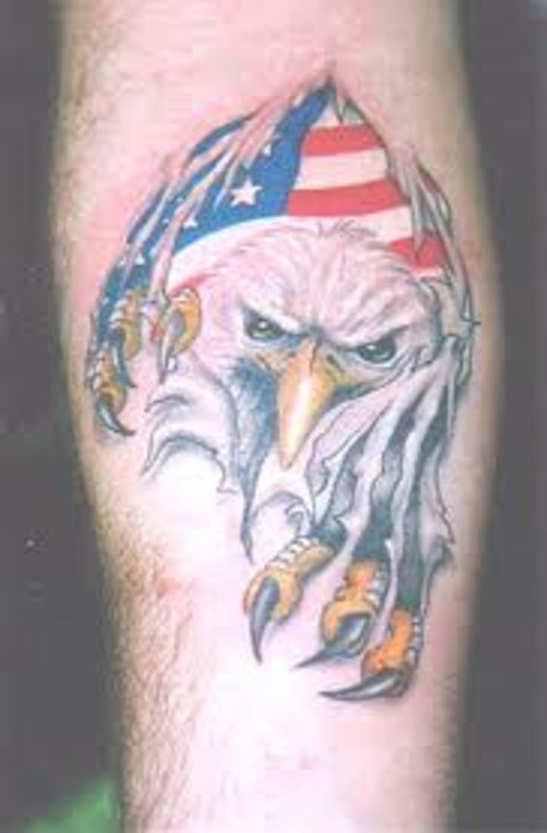 American flag tattoo fyp artist fakebody army navy airforce    19K Views  TikTok