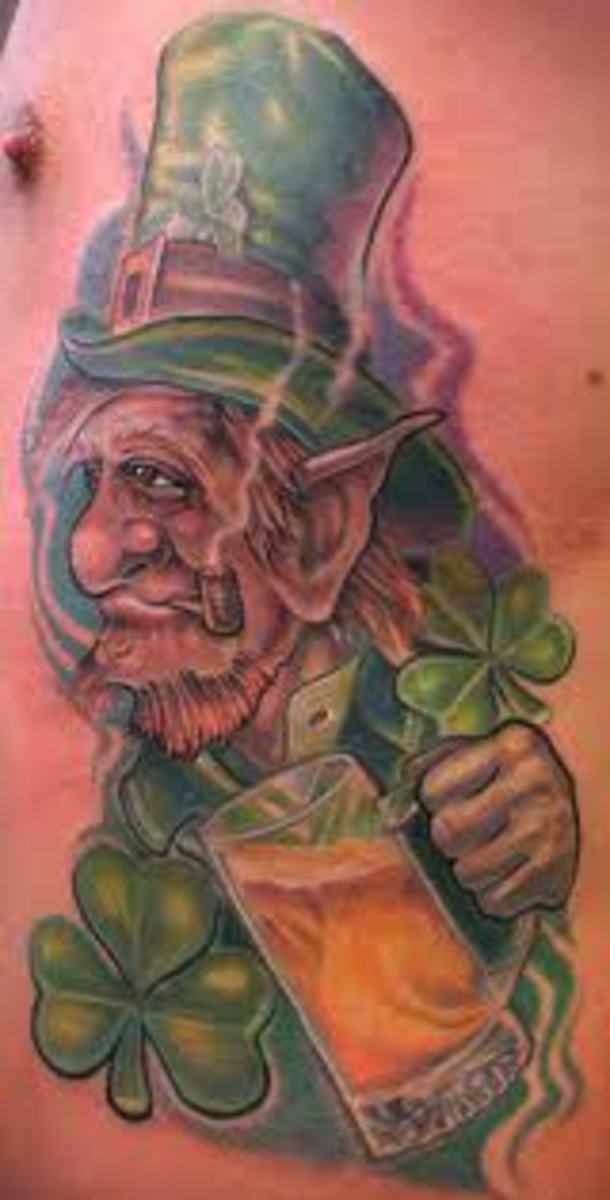 Leprechaun Tattoo Good Luck Magic Celtic Culture And Irish Pride