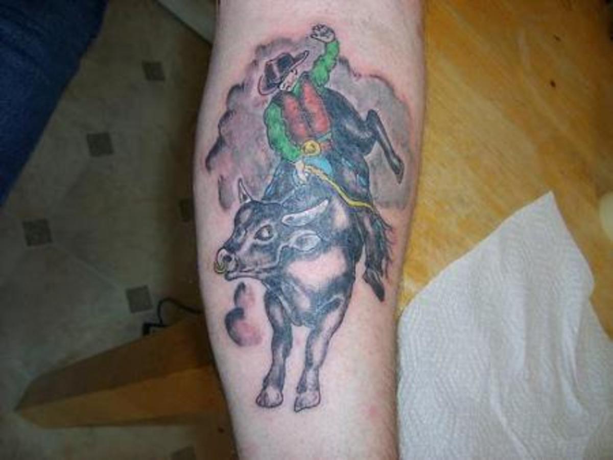 Bull Rider Tattoo