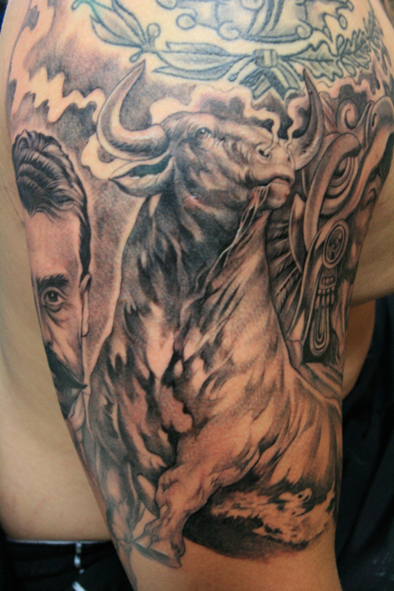 Powerful Bull Tattoo Designs - TatRing