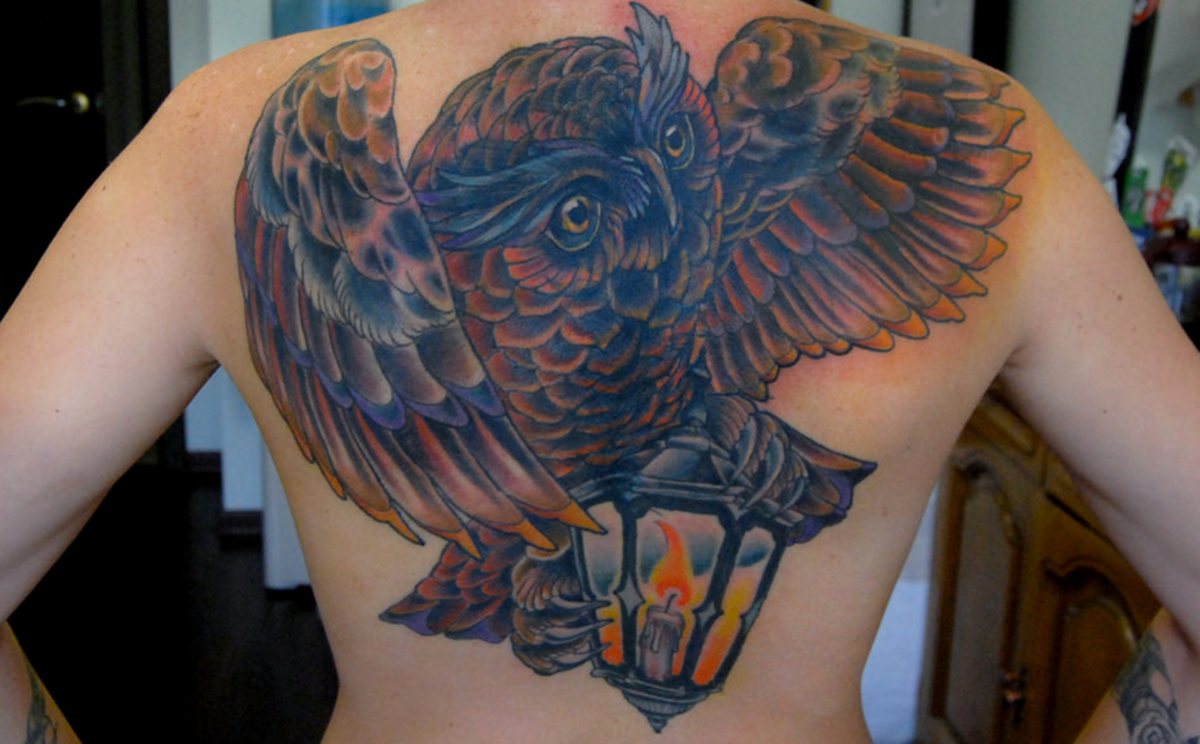 There is a lot that can be done with an owl tattoo.