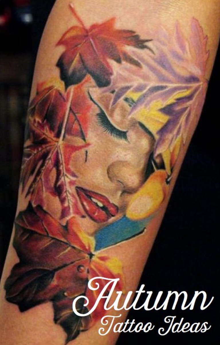Fall colors and images make beautiful tattoos designs.
