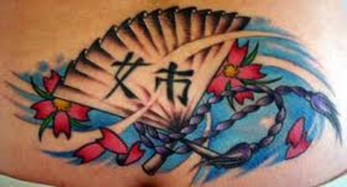 Oriental Fan Tattoo Designs, Meanings, and Ideas.