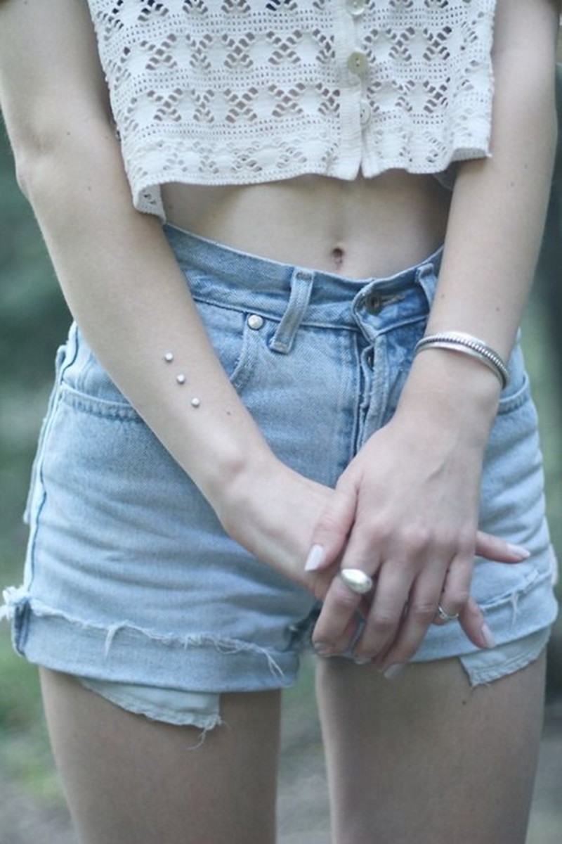 Dermals can be placed nearly anywhere, and almost always look dainty.