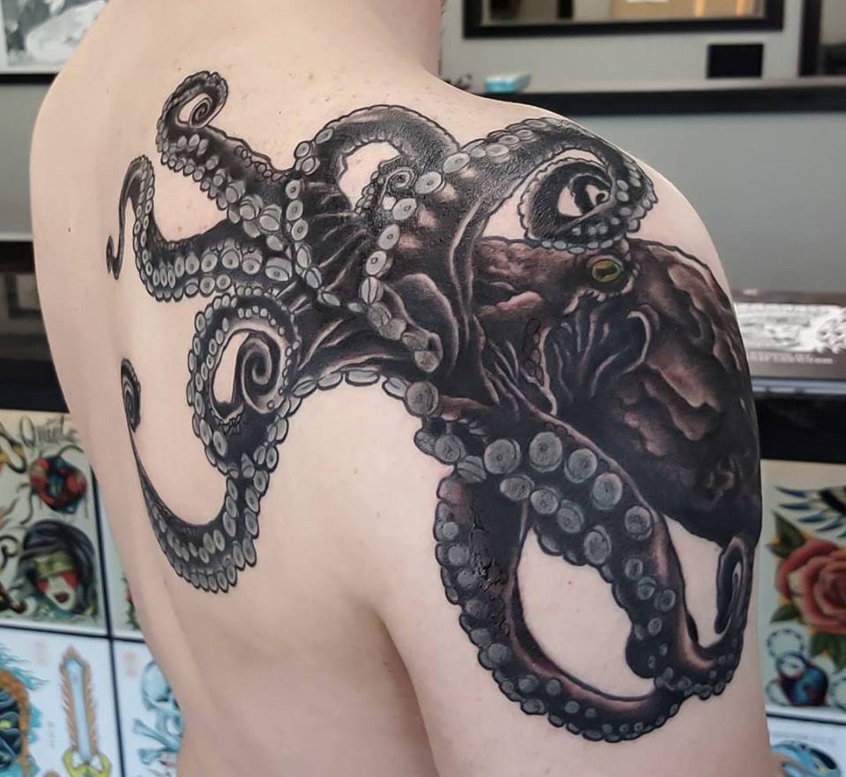 Octopus Tattoo by Adam Sky, Resolution Tattoo Studio, San Francisco