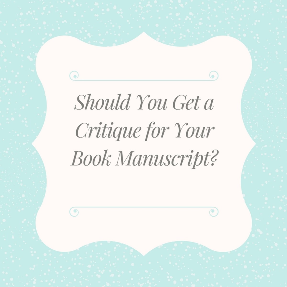 A critique can help get your book ready for more detailed editing.